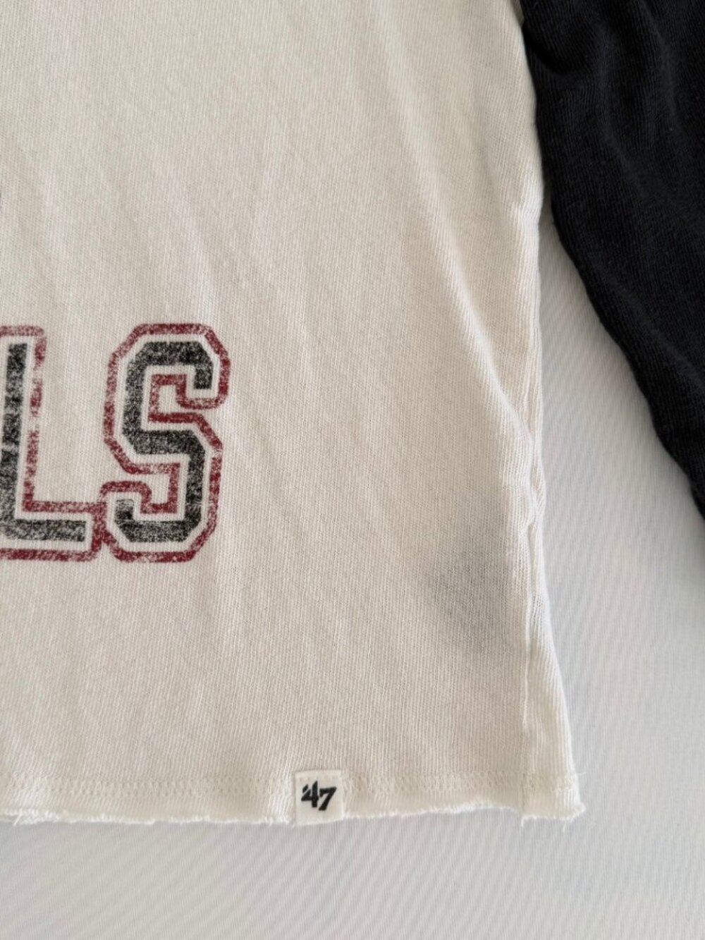47 Arizona Cardinals Cropped Colorblock Long Sleeve Tee - Picture 5 of 8